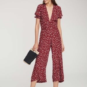 FAITHFULL Bonnie Jumpsuits - Red Motif - Small